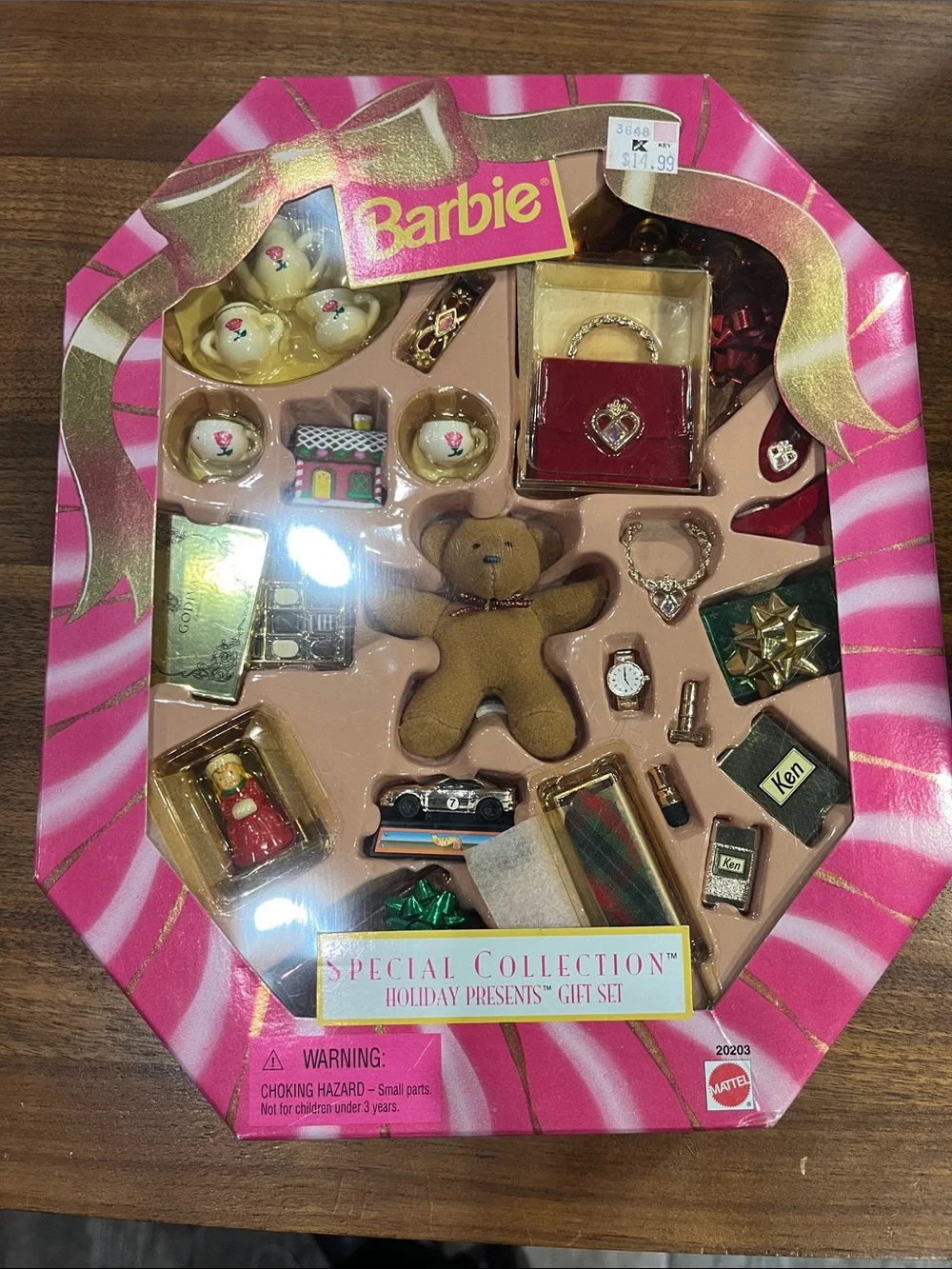 1998 Barbie Holiday Miniature Accessory Set - Slightly Discolored